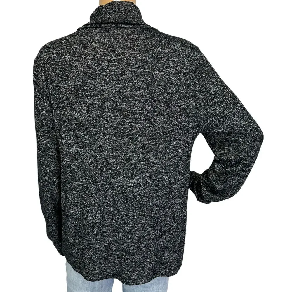 J. Crew Signature Cozy Yarn Turtleneck Sweater Charcoal Gray AS915 Size L